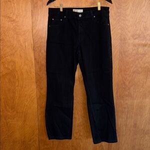 👽 Levi Strauss Signature Mid-Rise Bootcut Jeans. Black. Size 12 Short Petite